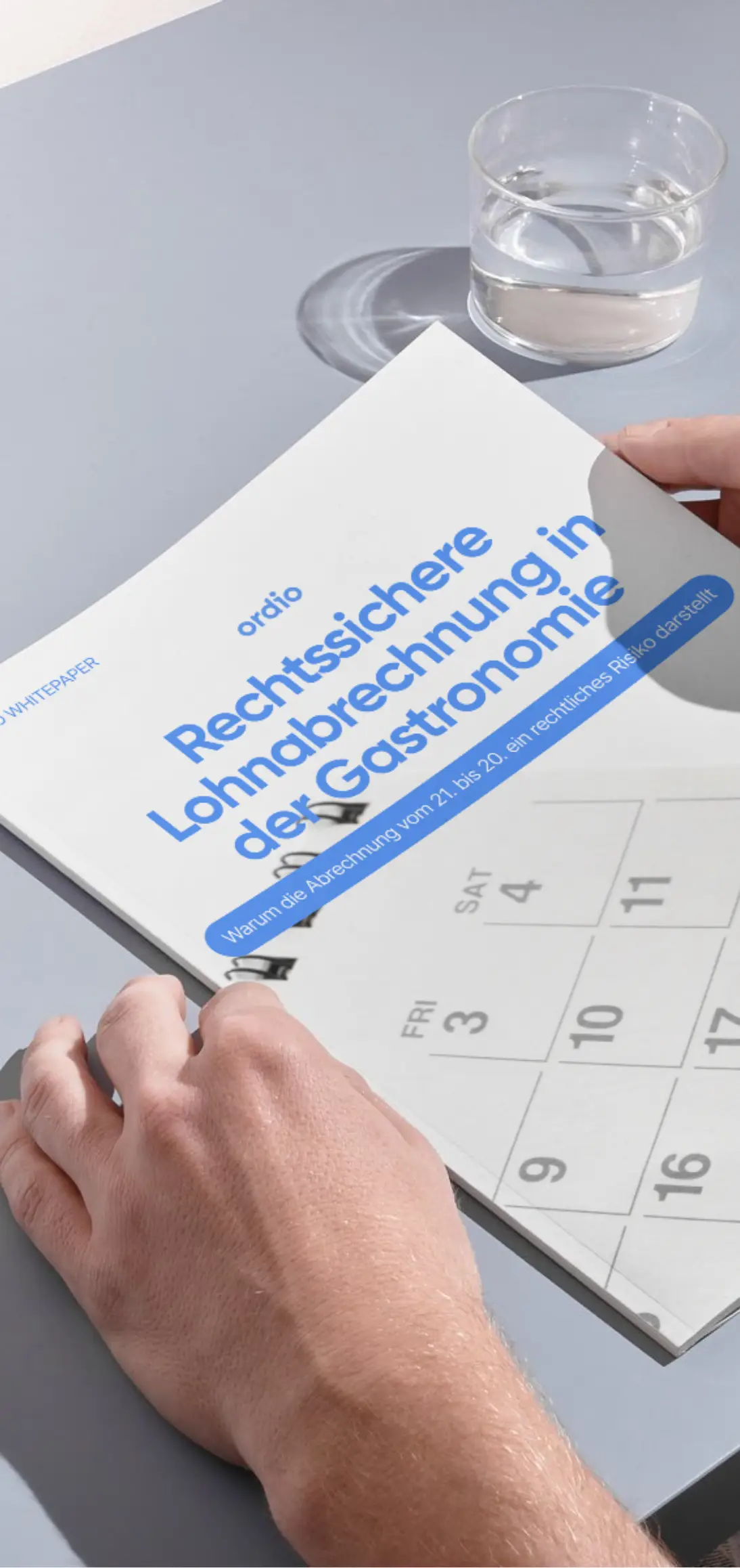 Ordio-Whitepaper Rechtssichere Lohnabrechnung in der Gastronomie – Kalender und Risiko des Abrechnungszeitraums 21. bis 20.