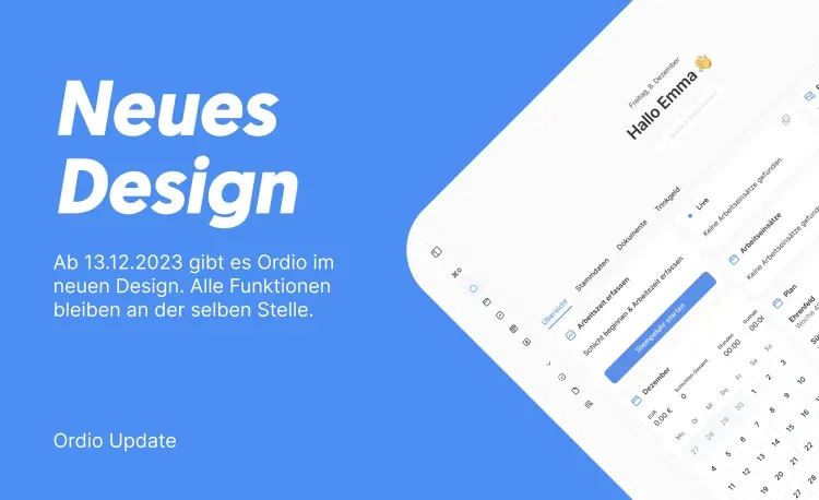 Ordio zeigt sich ab sofort im neuen frischen Design | Ordio